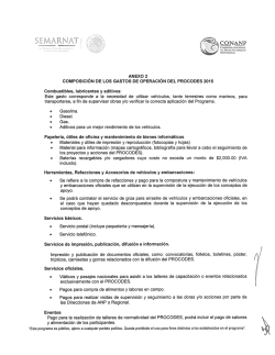 Anexo 2 Gasto de Operación PROCODES 2015