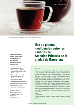 Uso de preparados a base de plantas medicinales