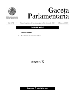 5 feb anexo X.qxd - Gaceta Parlamentaria, Cámara de Diputados