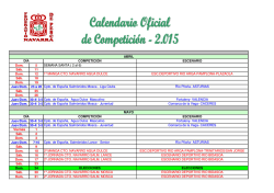 Pesca Calendario Competicion 2015