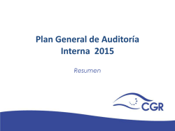 Resumen Plan General 2015