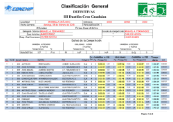 Clasificación General - Federación Andaluza de Triatlón