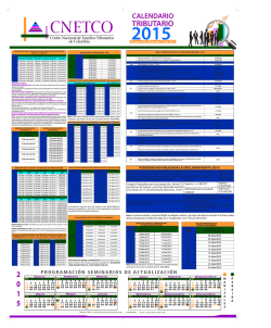 Calendario tributario 2015