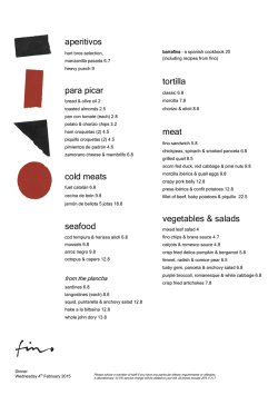 aperitivos para picar cold meats seafood tortilla meat