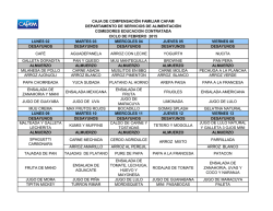 minuta alimentaci&oacute;n febrero