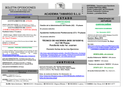 BOLETIN OPOSICIONES - Academia Tamargo SL