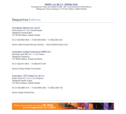 Despachos Externos. Mas Nomina