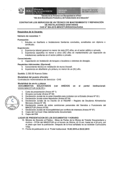 CAS Nro. 004-2015-MINCETUR/SG/OGA/OASA