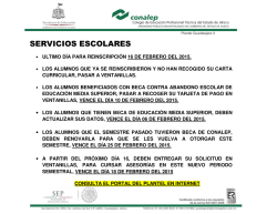 SERVICIOS ESCOLARES