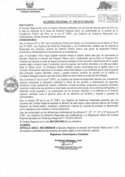 acuerdo regional n° 029-2015-grjicr.