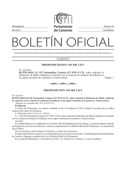 Boletín 50/2015 - Parlamento de Canarias