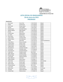 Graduandos marzo 2015