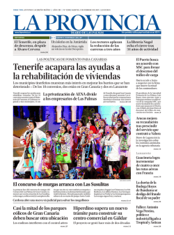 Tenerife acapara las ayudas a la rehabilitaci&oacute;n de