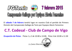 C.T. Codesal - Club de Campo de Vigo