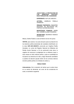 sup-jdc-495/2015 actora - Tribunal Electoral del Poder Judicial de la