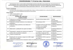 cronograma para la seleccion de profesores de - UGEL