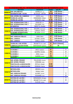 Licenciatura en Relaciones Internacionales (Plan 1986)