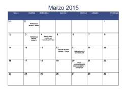 calendarizacion 2015