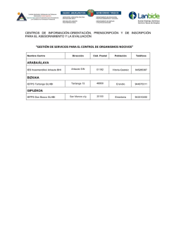 gesti&oacute;n de servicios para el control de organismos nocivos