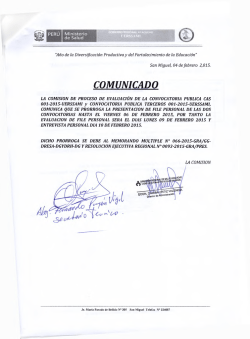 COMUNICADO - Dirección Regional de Salud Ayacucho