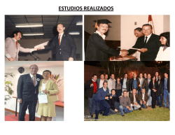 ESTUDIOS REALIZADOS - Edmundo Rodriguez Campero