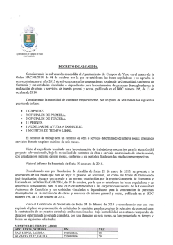 DECRETO DE ALCALDÍA Considerando la