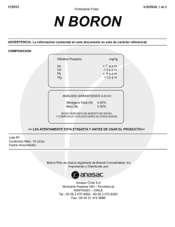 N BORON - Anasac