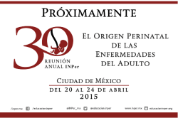 30 Reunión Anual INPer 20 al 24 de abril, 2015