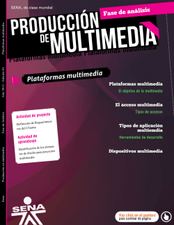 Plataformas multimedia Plataformas multimedia