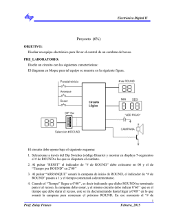 Proyectos - Electr&oacute;nica Digital II