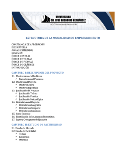Estructura Proyecto Emprendimiento FING 2015