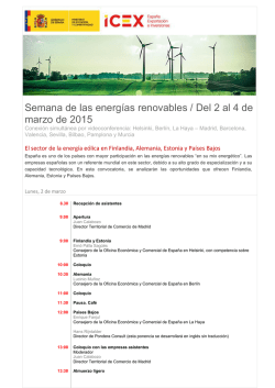 Seminario en Murcia. El sector de la energía eólica en Finlandia