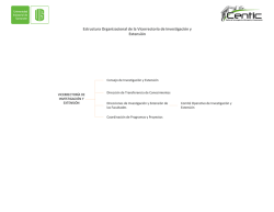 Estructura Organizacional de la Vicerrectoría de Investigación y