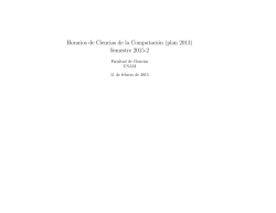 Horarios en formato PDF - Facultad de Ciencias