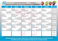 Men&uacute; Febrero Musulm&aacute;n - Colegio Mariano Serra