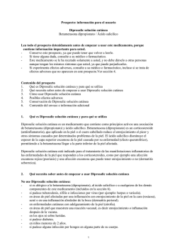 Prospecto: informaci&oacute;n para el usuario Diprosalic soluci&oacute;n