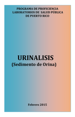 Urinalisis (Sedimento de Orina)