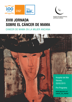 XVIII JORNADA SOBRE EL CÁNCER DE MAMA