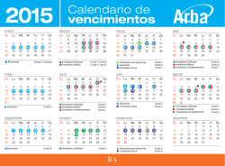 Imprima el calendario anual 2015