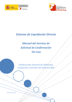 Sistema de Liquidaci&oacute;n Directa Manual del