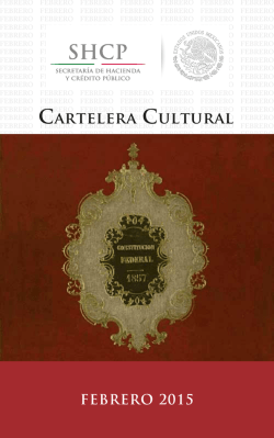 Cartelera Cultural - Secretaría de Hacienda y Crédito Público