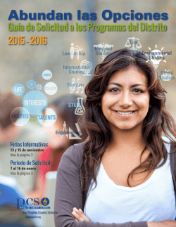 Abundan las Opciones - Pinellas County Schools