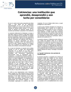 Colciencias - Observatorio colombiano de ciencia y tecnología