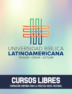 formación continua para la práctica socio-pastoral