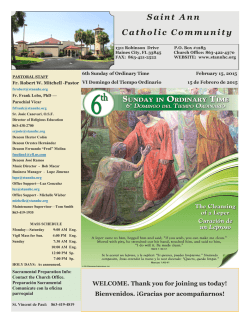 Boletin - St Ann Catholic Church