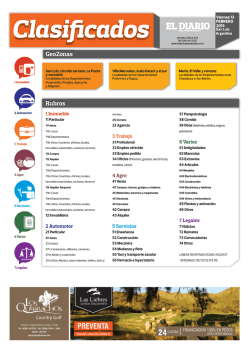 GeoZonas Rubros - El Diario de la Rep&uacute;blica