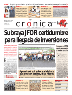 Apuesta el sol azteca al debate para evitar dedazo, dice Flores