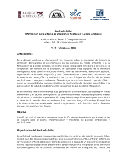 Seminario-taller: Información para la toma de decisiones
