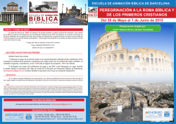 peregrinación a la roma bíblica y de los primeros cristianos