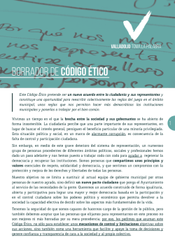 Descargar Borrador de Código Ético (Asamblea 31E)
